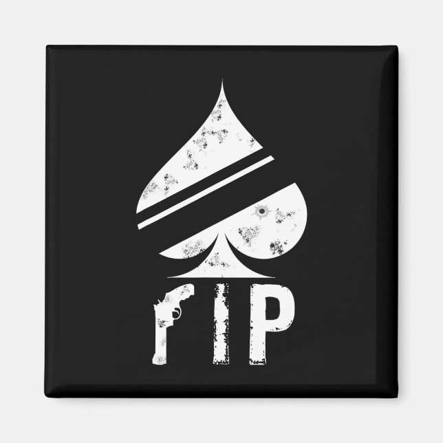 Spades Funny Video Game Player Magnet (Vorne)