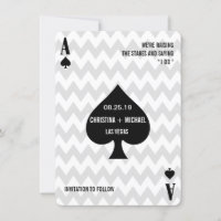 Spades Modern Chic Foto Save the Date