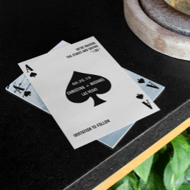 Spades Modern Chic Foto Save the Date