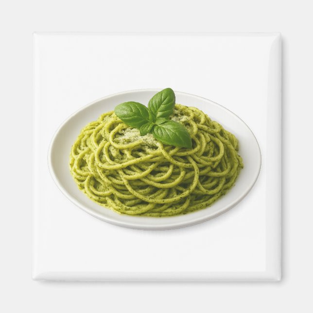 Spaghetti al Pesto Magnet (Vorne)