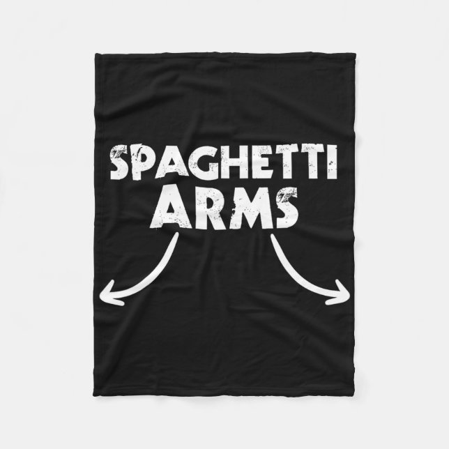 Spaghetti Arms Lifting Gym Fleecedecke (Vorderseite)
