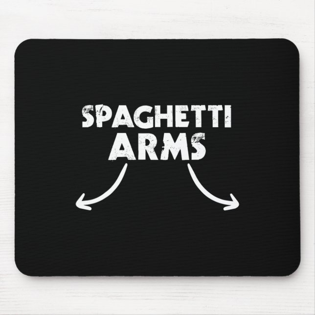 Spaghetti Arms Lifting Gym Mousepad (Vorne)