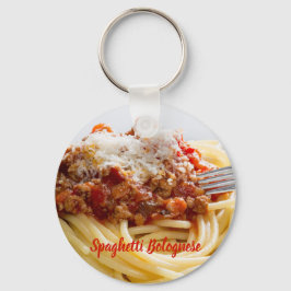 Spaghetti Bolognese Sauce Pasta mit Parmesan Schlüsselanhänger