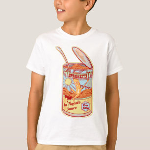 Spaghetti Can Retro Poster T-Shirt