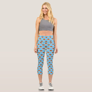 Spaghetti-Cartoon-Abbildung Capri Leggings