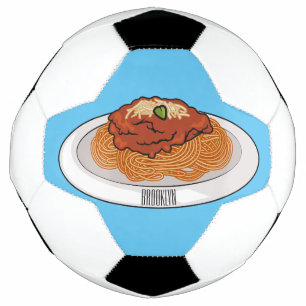Spaghetti-Cartoon-Abbildung Fußball