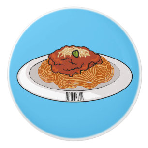 Spaghetti-Cartoon-Abbildung Keramikknauf
