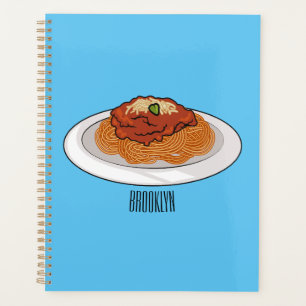 Spaghetti-Cartoon-Abbildung Planer