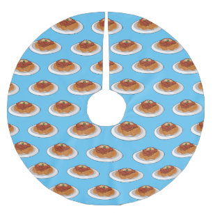 Spaghetti-Cartoon-Abbildung Polyester Weihnachtsbaumdecke