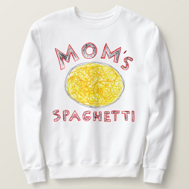 Spaghetti der Mama Sweatshirt (Design vorne)