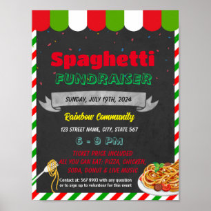 Spaghetti-Fundraiser-Event-Template Poster