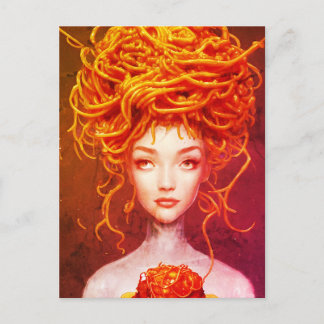 Spaghetti Goddess Postkarte