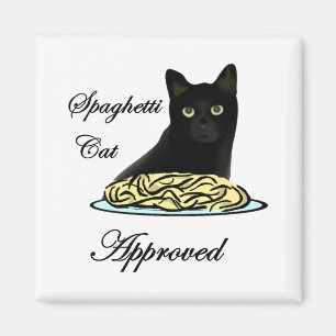 Spaghetti-Katze genehmigt Magnet