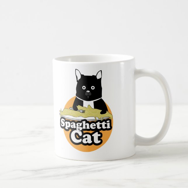 Spaghetti-Katze Kaffeetasse (Rechts)