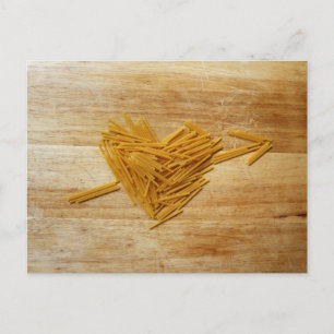 Spaghetti-Liebe Postkarte