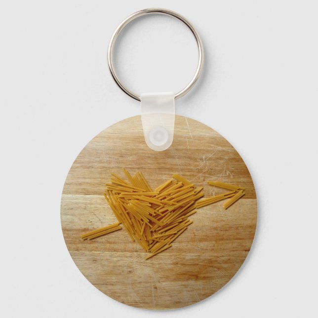 Spaghetti Liebe Schlüsselanhänger (Vorderseite)