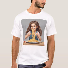 Spaghetti-Mädchen T-Shirt
