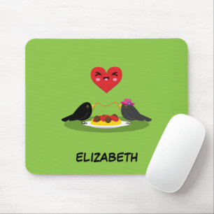 Spaghetti Meatballs Romantisches Datum Name hinz Mousepad