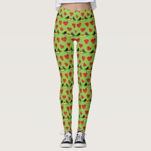 Spaghetti Meatballs Romantisches Datumsmuster Leggings