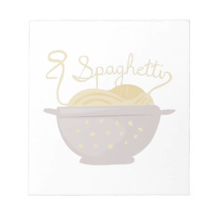 Spaghetti Notizblock