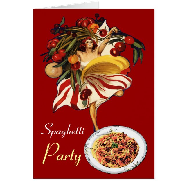 SPAGHETTI PARTY DANCE, CUISINE ITALIENNE ET TOMATE (Devant)