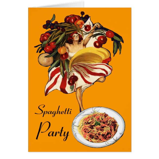 SPAGHETTI PARTY DANCE, CUISINE ITALIENNE ET TOMATE (Devant)