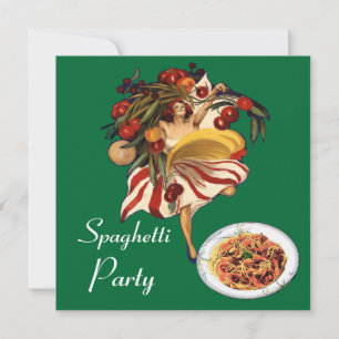 SPAGHETTI PARTY DANCE, ITALIENISCHE KÜCHE UND TOMA EINLADUNG