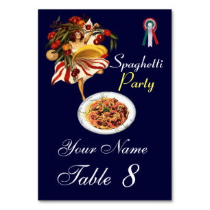 SPAGHETTI PARTY DANCE, ITALIENISCHE KÜCHE UND TOMA TISCHNUMMER