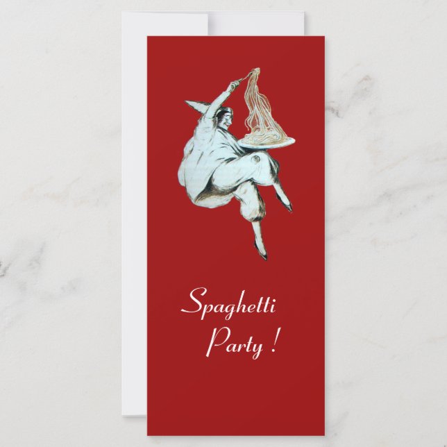 SPAGHETTI PARTY ITALIEN KÜCHE, RESTAURANT rot (Vorderseite)