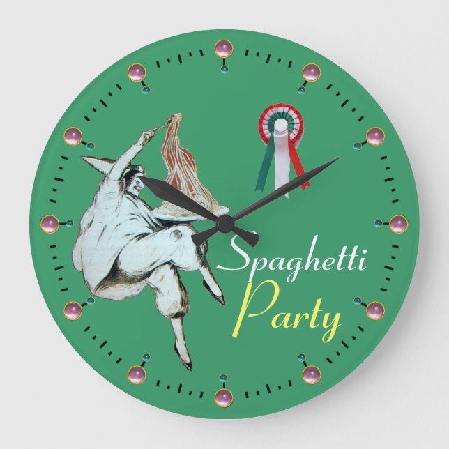 SPAGHETTI PARTY ITALIENISCHE KÜCHE, RESTAURANT GROßE WANDUHR (Vorderseite)