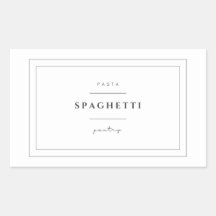 Spaghetti-Pasta-Aufkleber