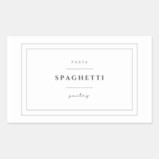 Spaghetti-Pasta-Aufkleber Rechteckiger Aufkleber