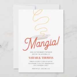 Spaghetti Probe Dinner Einladung