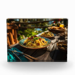 Spaghetti Puttanesca in Citrus Grove Picnic Fotoblock
