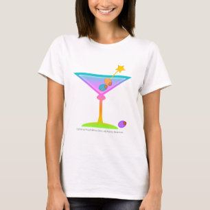 Spaghetti Tank Top T-Shirt - Regenbogen Martini