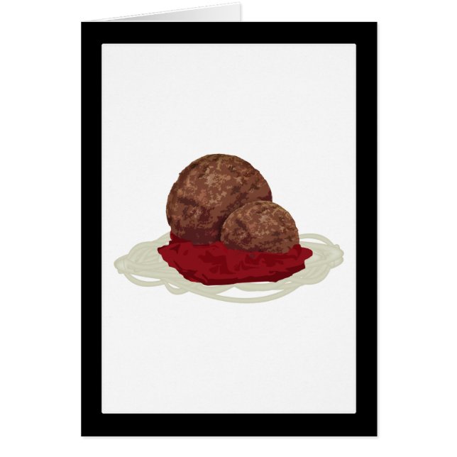 Spaghetti und Fleischbällchen mit Sauce (Vorne)