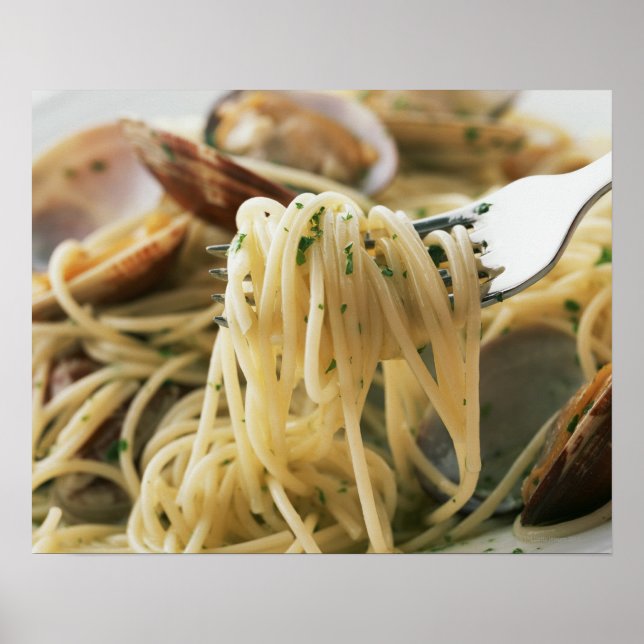 Spaghetti Vongole Bianco Poster (Vorne)
