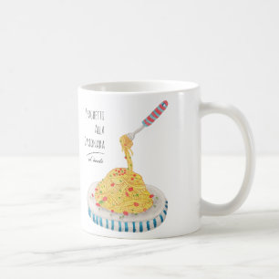 Spaghettis Alla Carbonara Kaffeetasse
