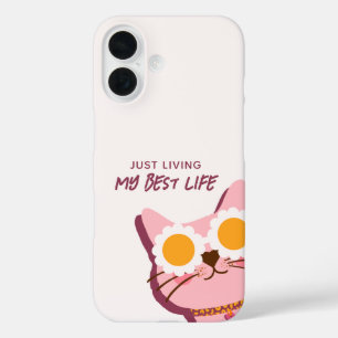 Spähende Katze Bestes Leben iPhone 16 Hülle
