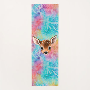Spähendes Babyhirsch-Wasserflasche Yogamatte