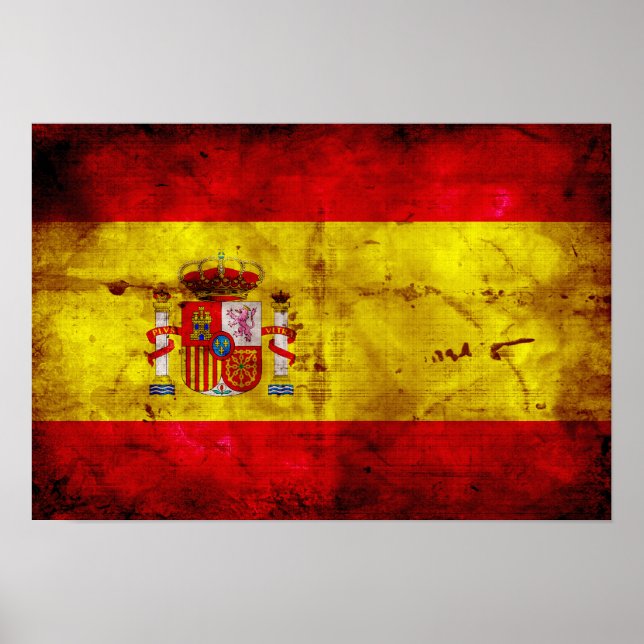 Spain; bandera de España Poster (Vorne)