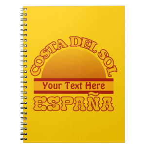 SPAIN Costa Del Sol custom notebook Notizblock