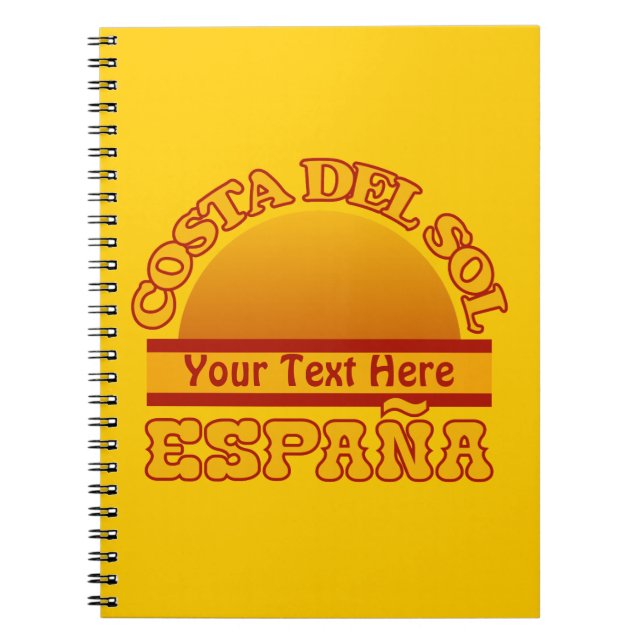 SPAIN Costa Del Sol custom notebook Notizblock (Vorderseite)
