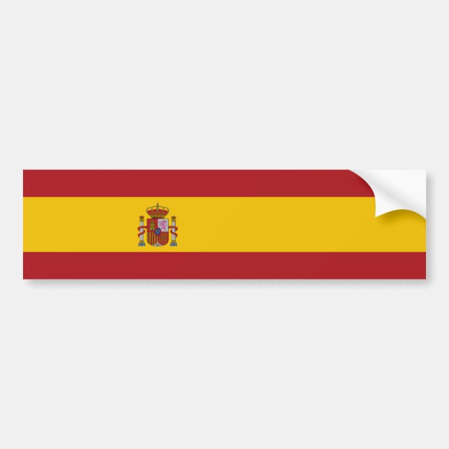 Spain Flag Autoaufkleber (Vorne)