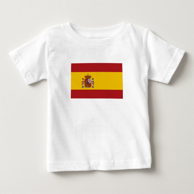 Spain Flag Baby T-shirt (Vorderseite)