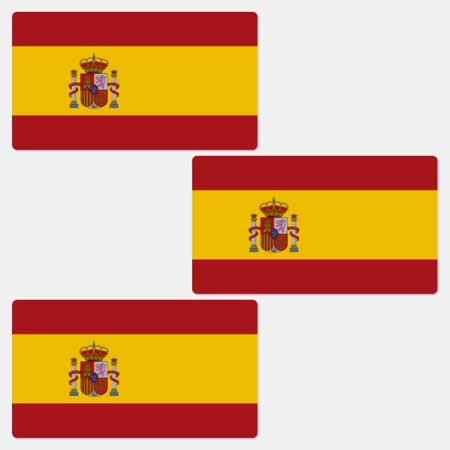Spain Flag Etiketten (Gruppe)