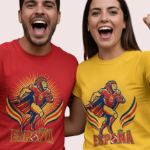 Spain Football Lion Hero National Pride Action Art