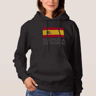Spain Illa De Cabrera Flag Travel Europe Holiday Hoodie