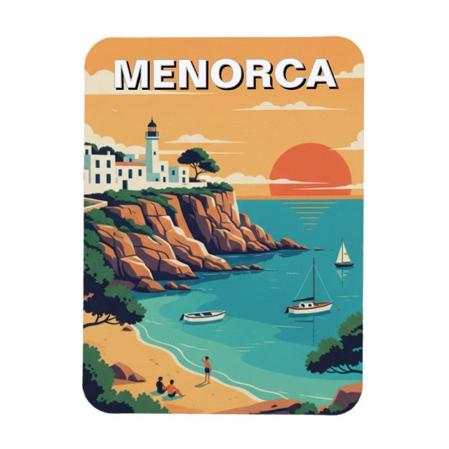Spain Menorca Postcard Magnet (Vertikal)