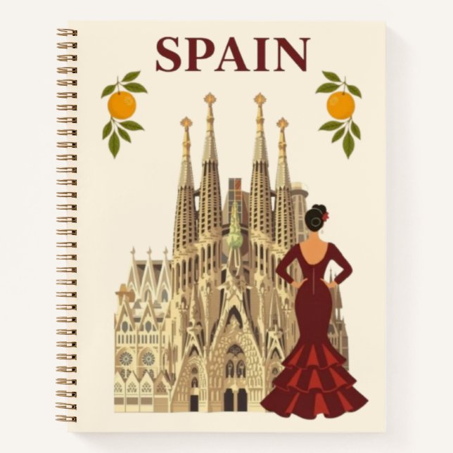 Spain Travel Notebook Notizbuch (Vorderseite)